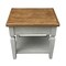 International Concepts Rectangle Vista End Table, 18 W, 24 L, 24 in H, Wood, Hickory/Stone OT41-15E - alternate 2